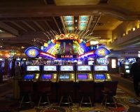 Megaways casino slot game on a desktop screen showing cascading reels and multiplier trail feature